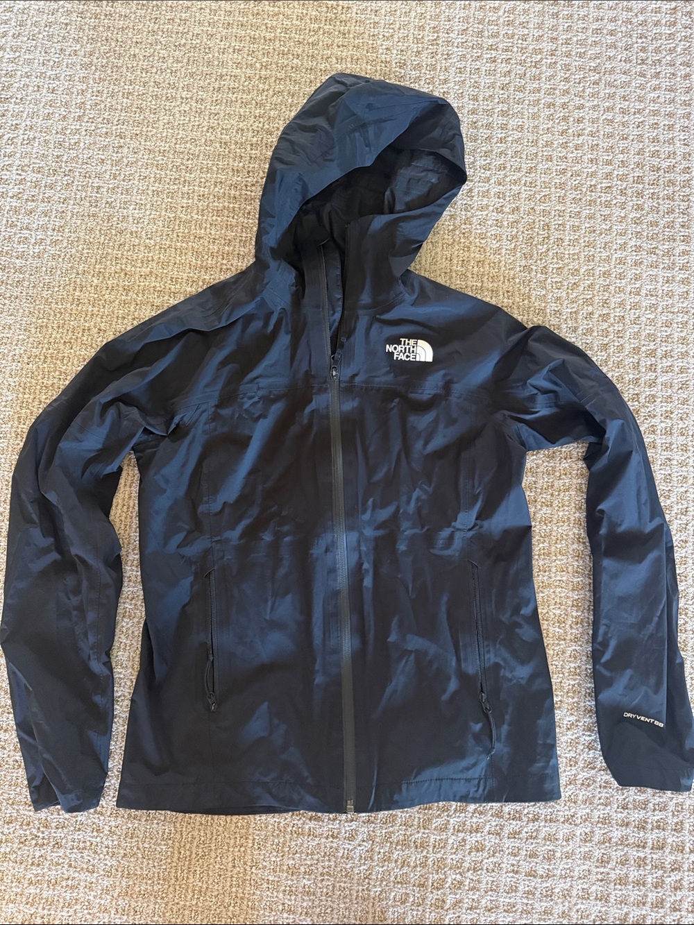 Women’s the North Face black windbreaker rain jacket Nice sz Small